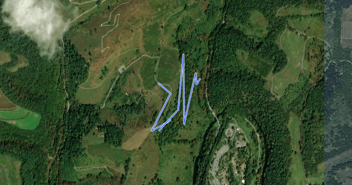Маршрут Broken Arrow Trail на спутниковом снимке