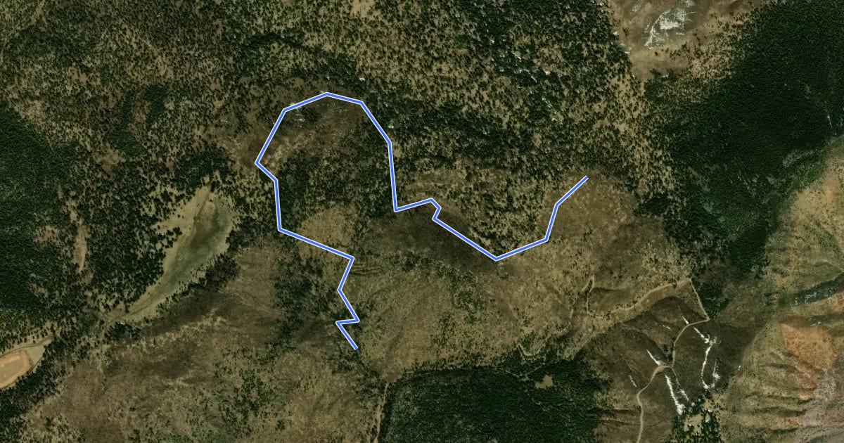 Маршрут Brookbank Trail на спутниковом снимке