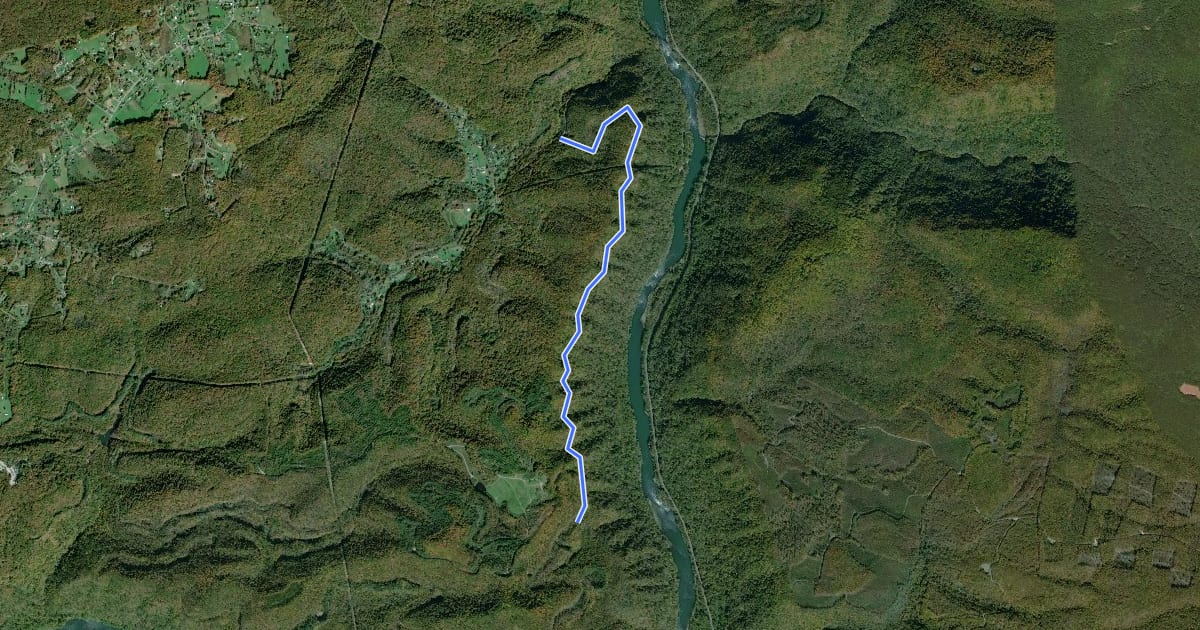 Маршрут Brooklyn Mine Trail на спутниковом снимке