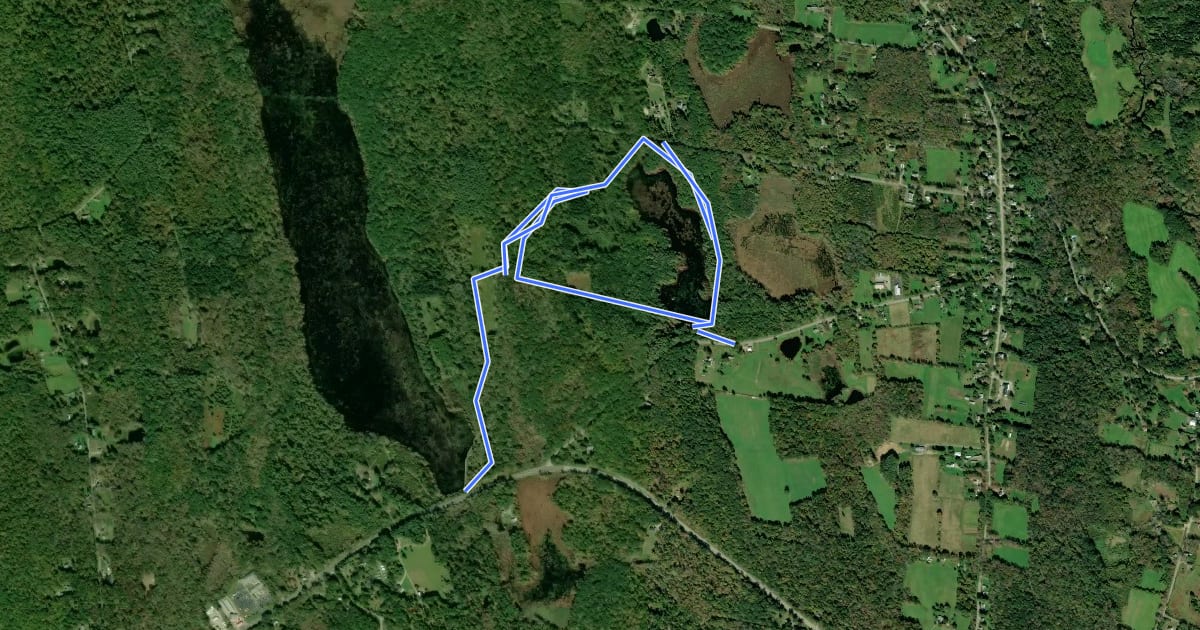 Маршрут Brown Hill Marsh Trail на спутниковом снимке