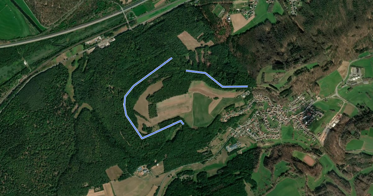 Маршрут Bruchmühlbach-Miesau Rundweg B11 на спутниковом снимке