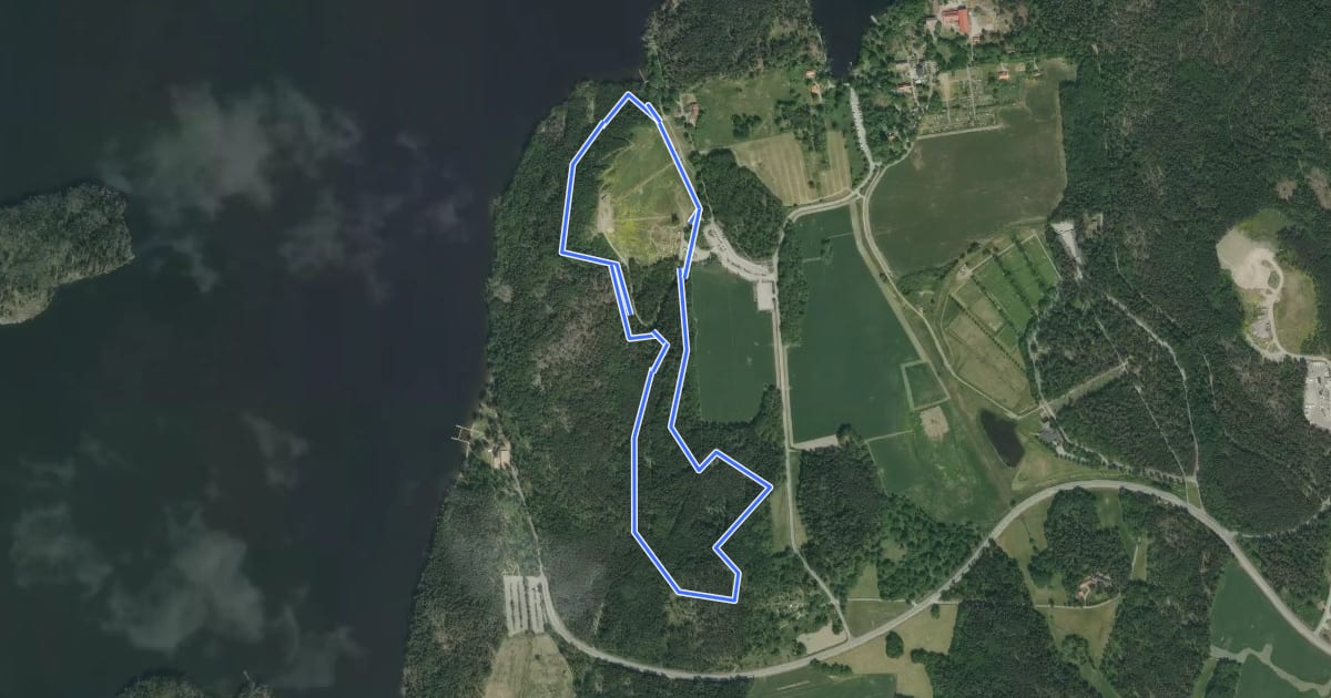 Маршрут Bruket XCO - Blå Loop на спутниковом снимке