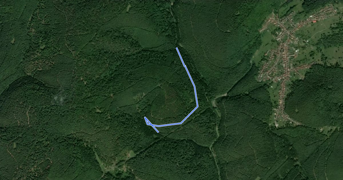 Маршрут Brunnenwanderweg на спутниковом снимке