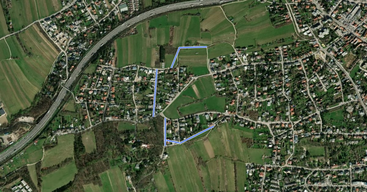 Маршрут Brunner Weinwanderweg на спутниковом снимке
