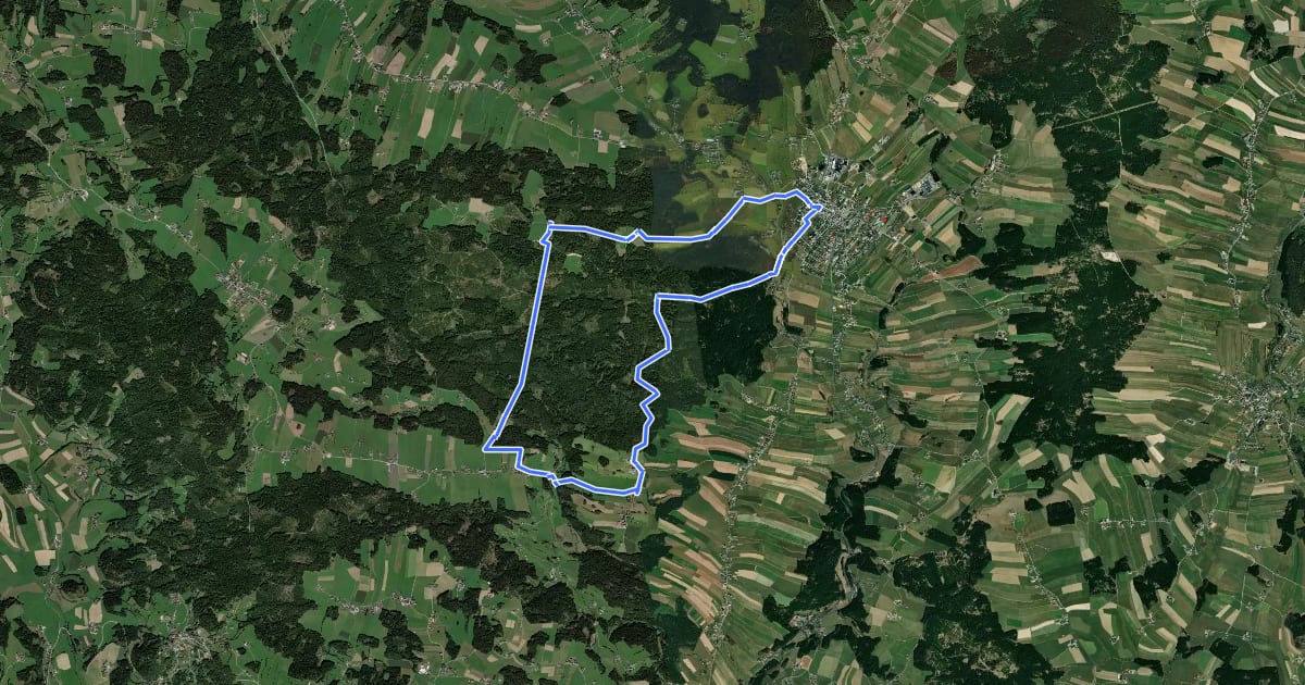 Маршрут Brunnwald Runde на спутниковом снимке