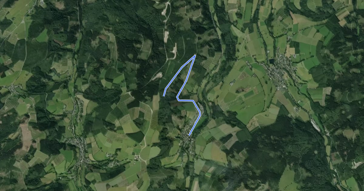 Маршрут Brunskappel Kahlenberg Rundweg B1 на спутниковом снимке