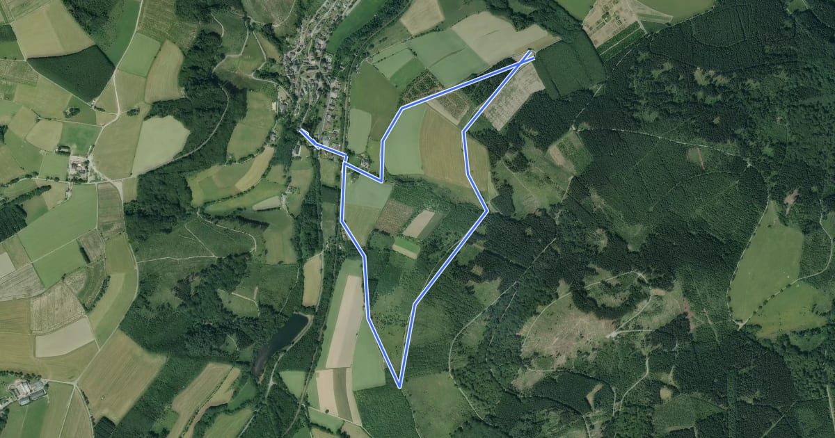 Маршрут Brunskappel Kahlenberg Rundweg B2 на спутниковом снимке