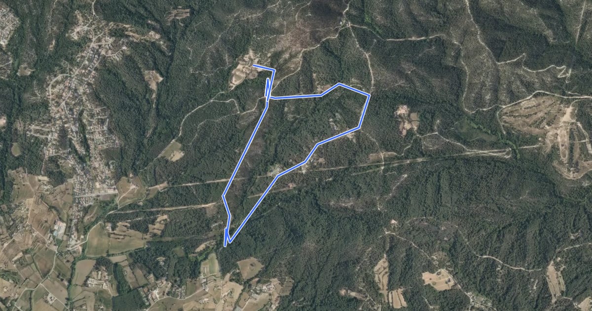 Маршрут BTT la Selva - 7. Blanes на спутниковом снимке