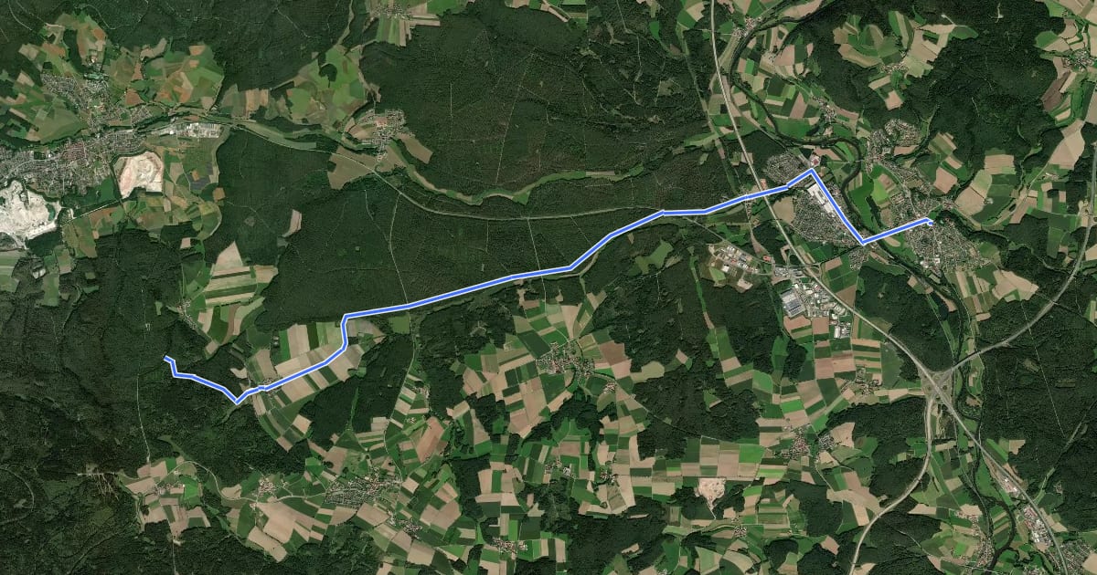 Маршрут Buchbergweg на спутниковом снимке