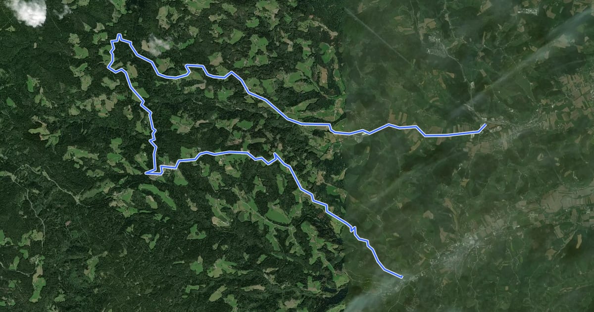 Маршрут Buchenbergtour на спутниковом снимке