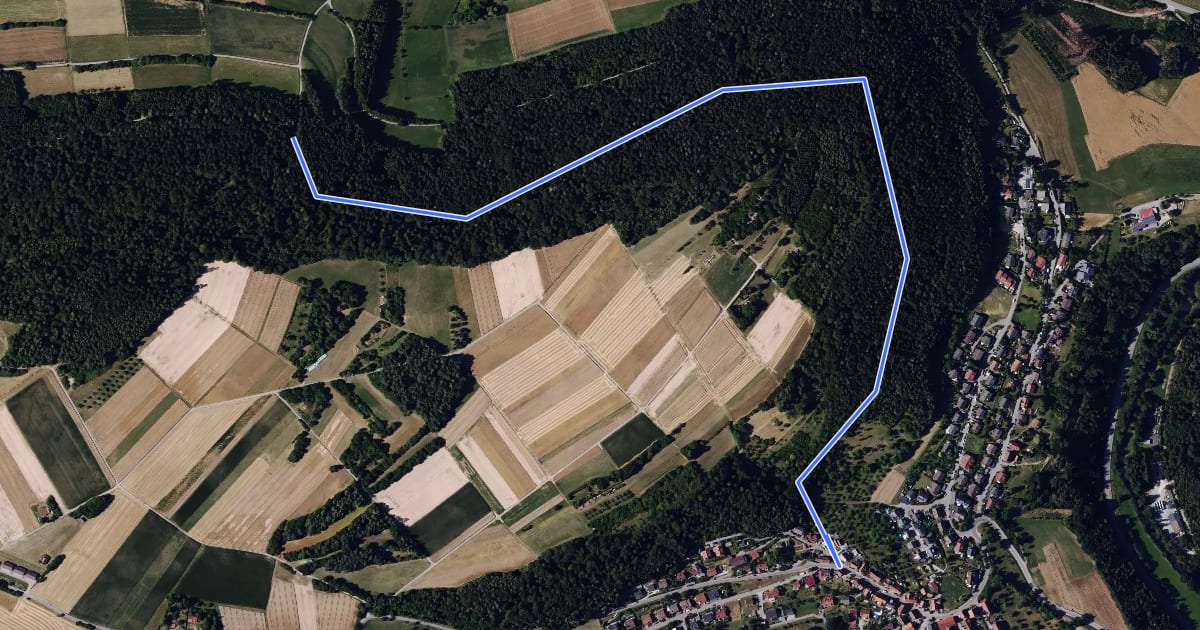 Маршрут Buchhalde - Pfrondorf Killwegbrunnen на спутниковом снимке