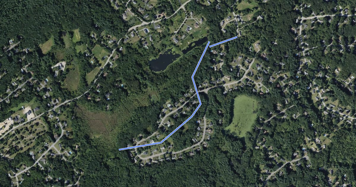 Маршрут Buckboard Trail на спутниковом снимке