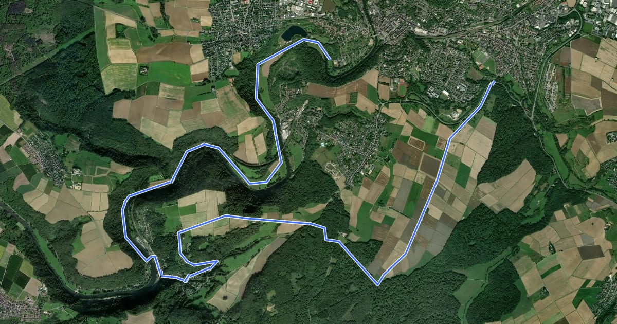 Маршрут Buckeltour на спутниковом снимке