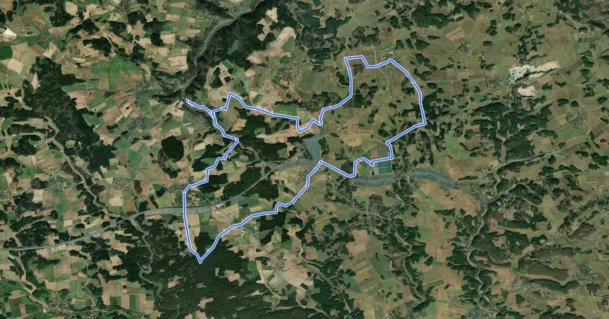 Маршрут Buckendorfer Rundweg на спутниковом снимке