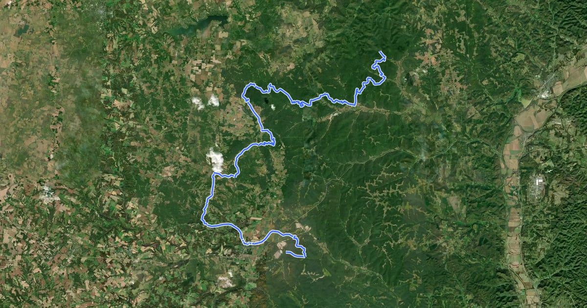 Маршрут Buckeye Trail (Sinking Spring) на спутниковом снимке