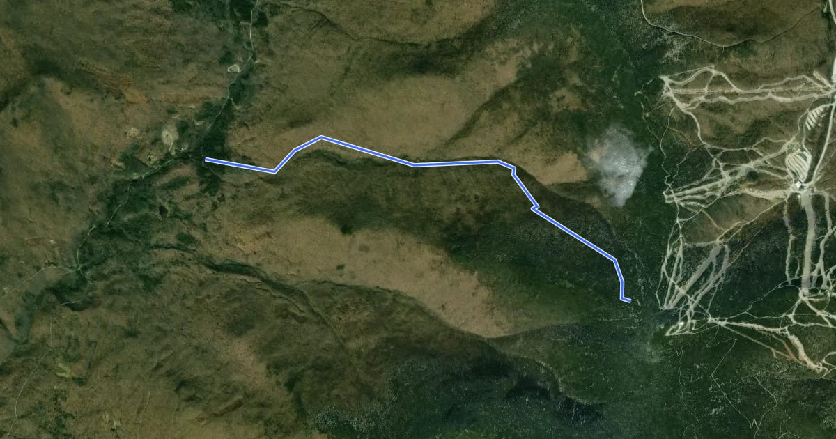 Маршрут Bucklin Trail на спутниковом снимке