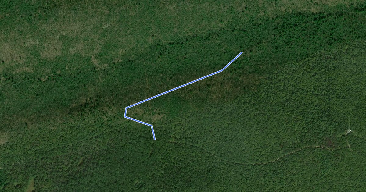 Маршрут Buffalo Flat Trail на спутниковом снимке