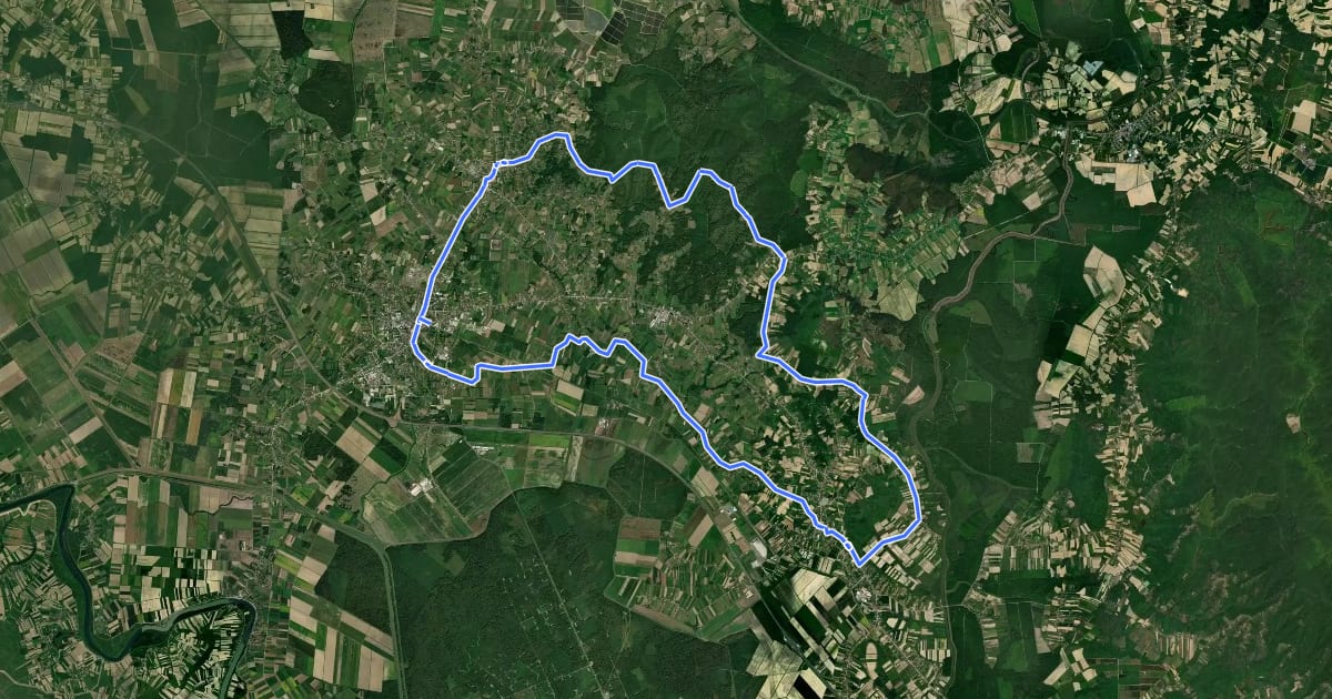 Маршрут Bunari i drvene tradicijske kuće ivanićgradskog područja на спутниковом снимке
