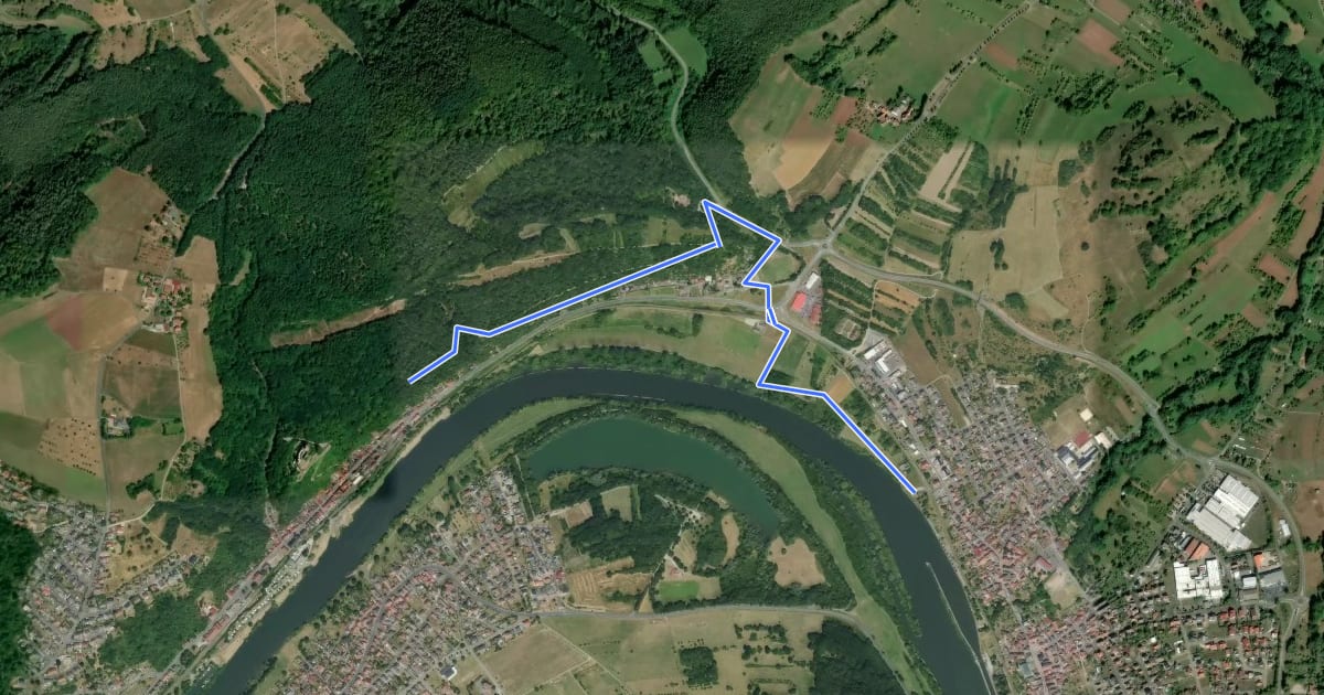 Маршрут Buntsandsteinweg, Teil 6 на спутниковом снимке