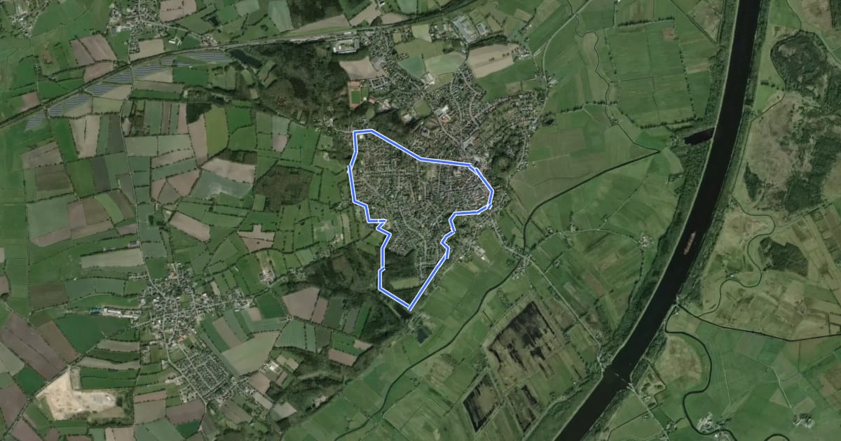 Маршрут Burg/Ditm. Rundwanderweg Nr.3 на спутниковом снимке