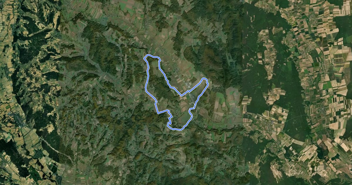 Маршрут Burg-Güssing-Radweg на спутниковом снимке