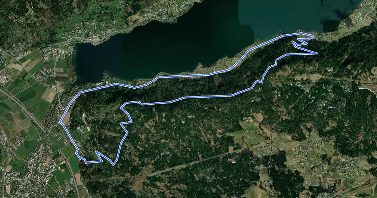 Маршрут Burg Tour - Nr. 13 на спутниковом снимке