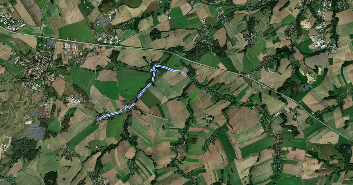 Маршрут Burgenroute на спутниковом снимке