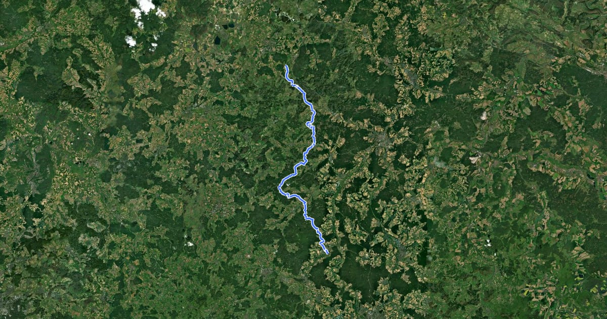 Маршрут Burgenweg на спутниковом снимке
