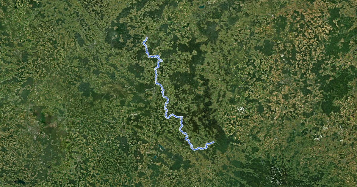 Маршрут Burgenweg на спутниковом снимке