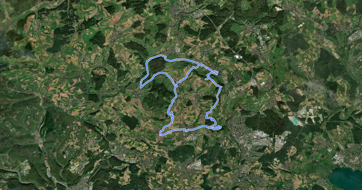 Маршрут Burgenweg 3 на спутниковом снимке