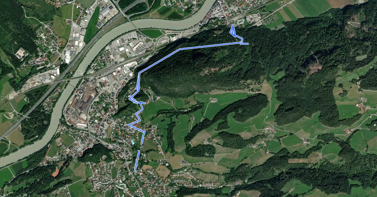 Маршрут Burgenweg на спутниковом снимке