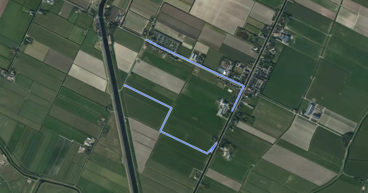Маршрут Burgerbrug oranje 3,5 km на спутниковом снимке