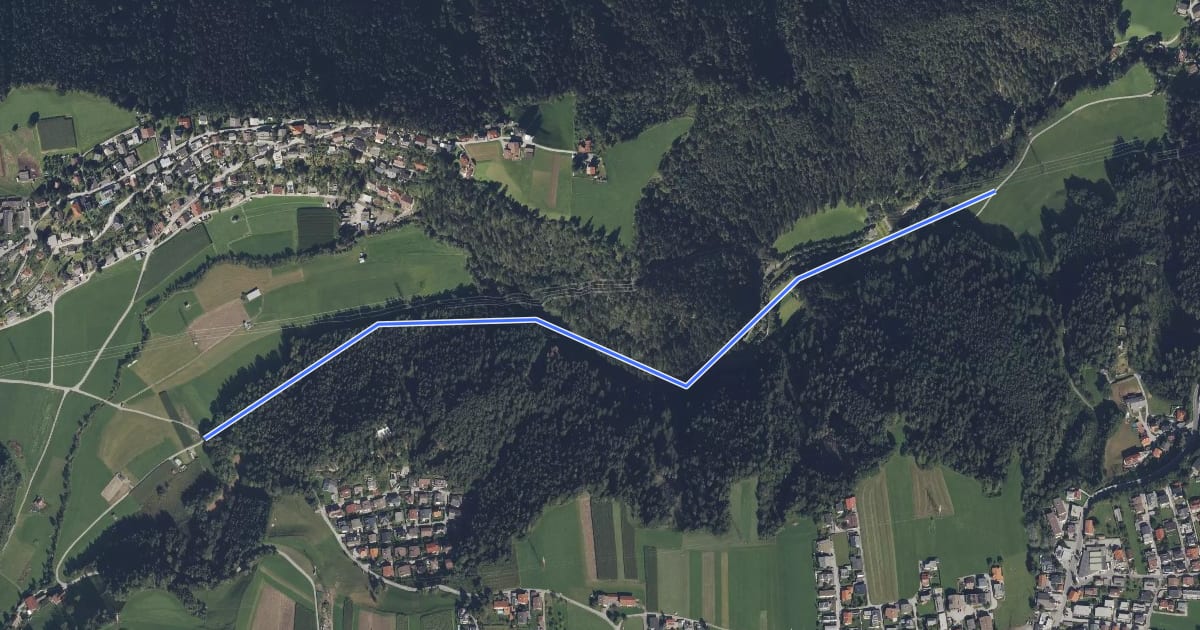 Маршрут Burgfeldweg на спутниковом снимке
