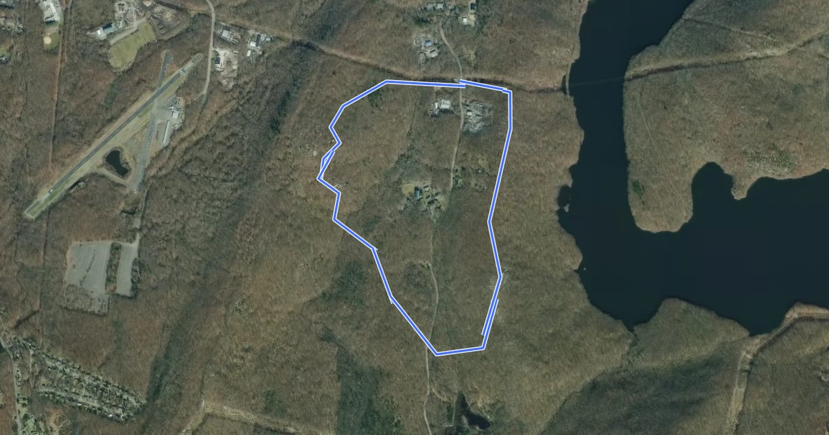 Маршрут Burnt Meadow Trail на спутниковом снимке
