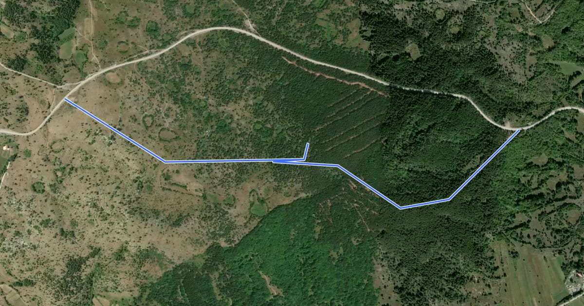 Маршрут Busovača на спутниковом снимке