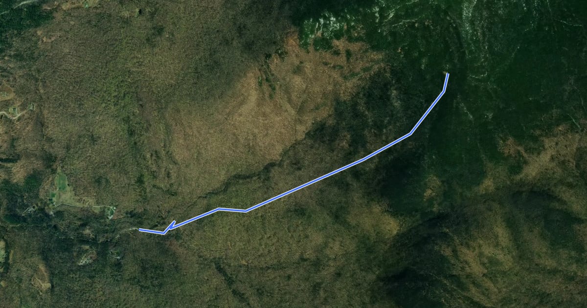 Маршрут Butler Lodge Trail на спутниковом снимке