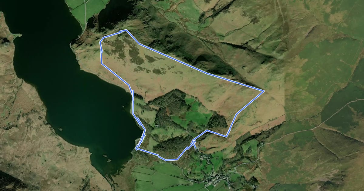 Маршрут Buttermere to Rannerdale Walk, North Lakes Outdoors на спутниковом снимке