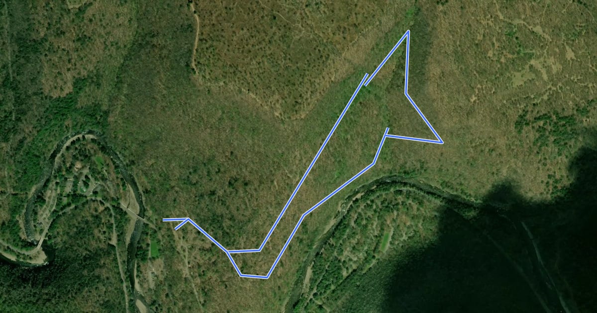 Маршрут Butternut Trail на спутниковом снимке