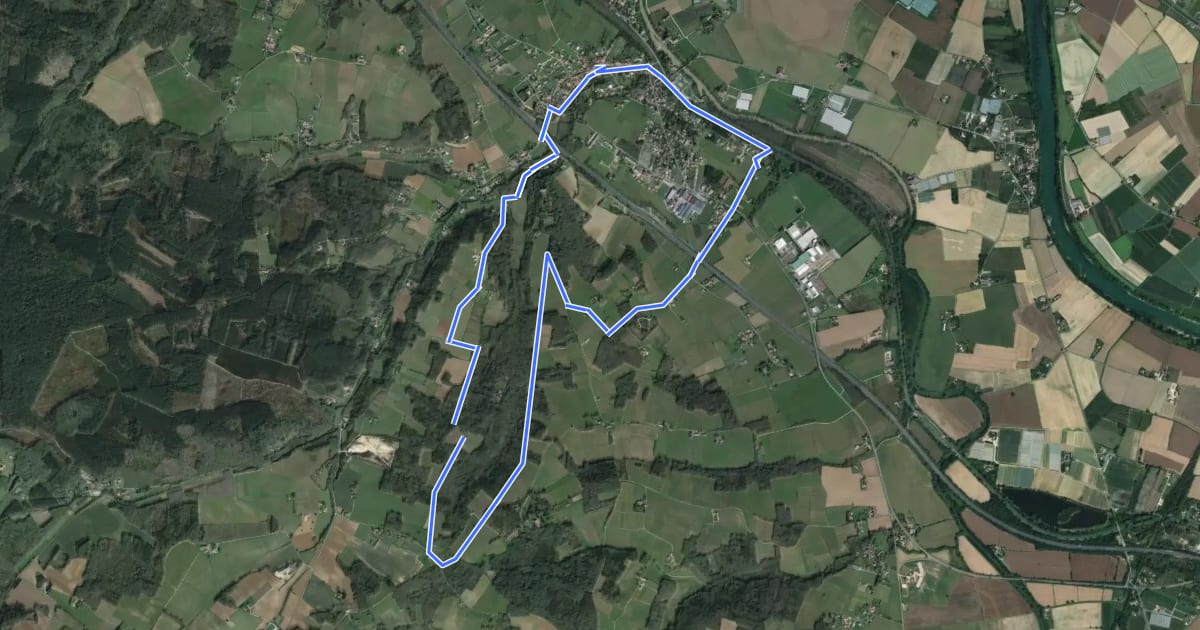 Маршрут Buzet-sur-Baïse, randonnée autour du Château - 11.1 km на спутниковом снимке