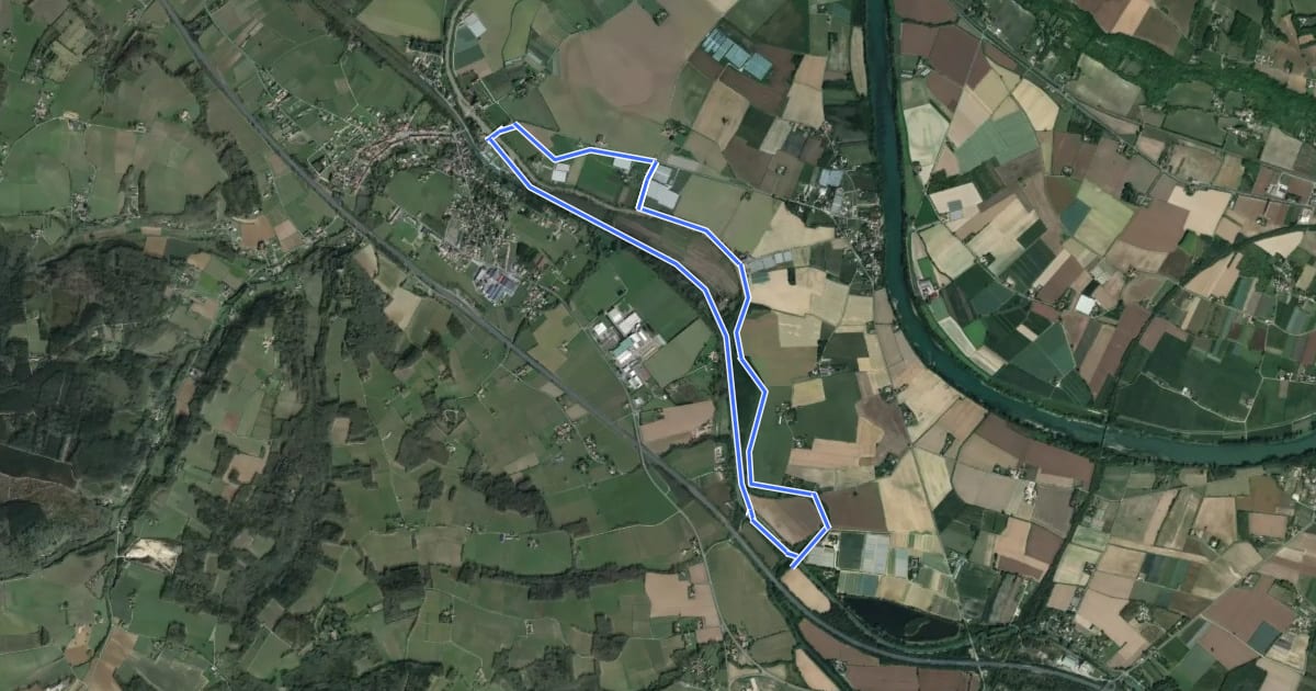 Маршрут Buzet, un pont-canal sur la Baïse - 8.5 km на спутниковом снимке