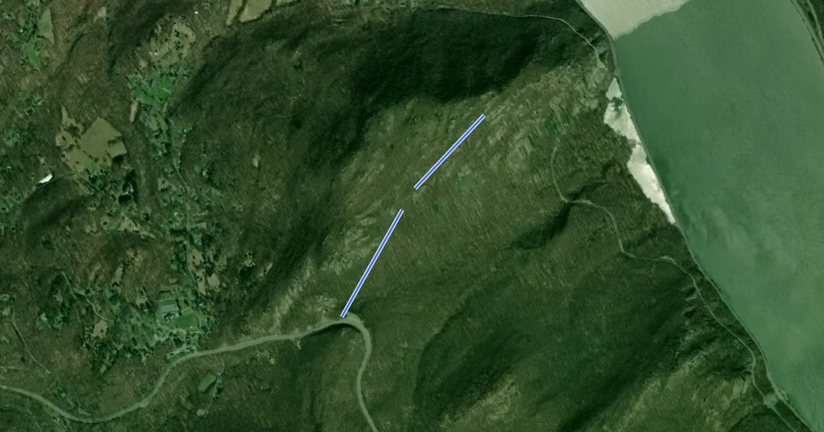 Маршрут Bypass Trail на спутниковом снимке