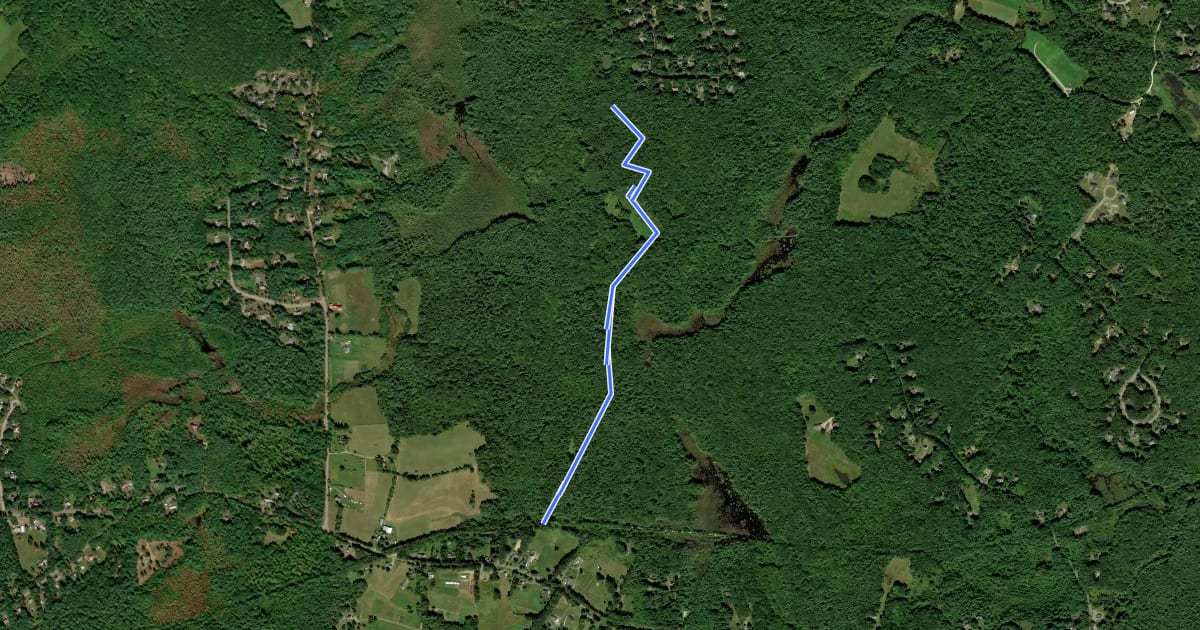 Маршрут Byrne Trail на спутниковом снимке