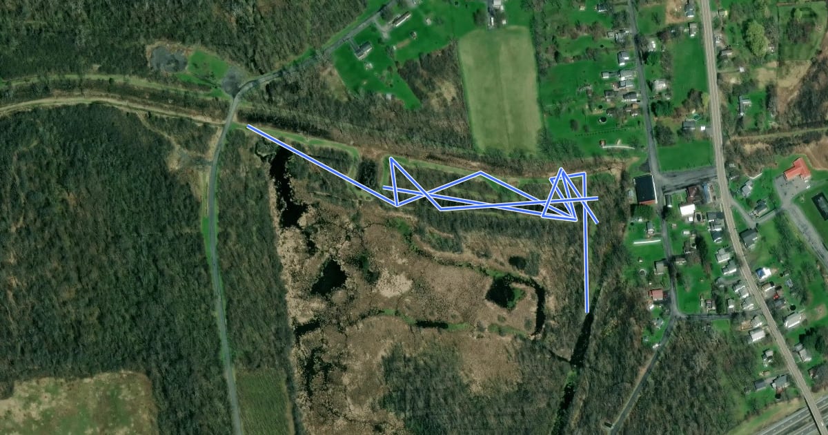 Маршрут C&S Lock 11 Trail на спутниковом снимке