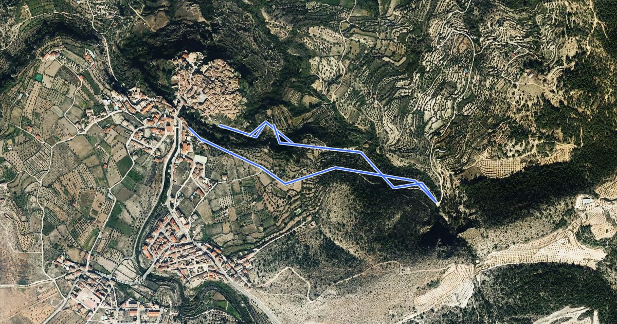 Маршрут C/ San Sebastian-Barranco Socovos-C/ Molinos на спутниковом снимке