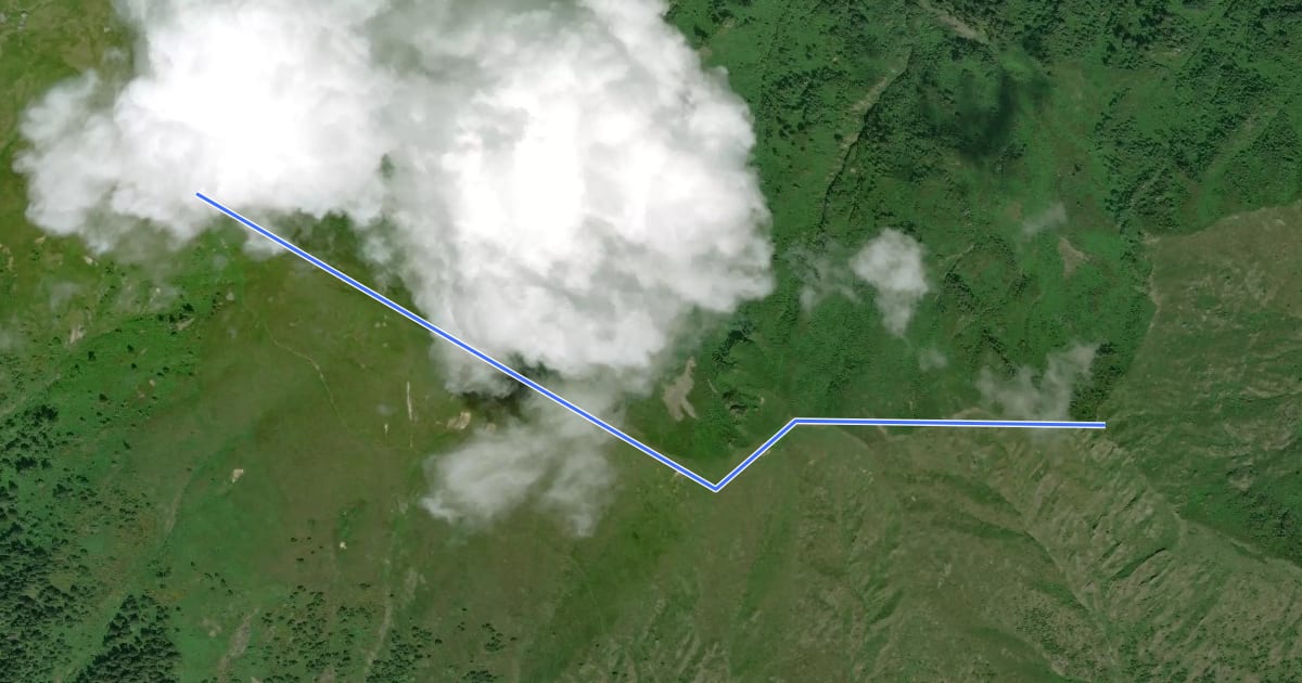 Маршрут C08d - Passo di Ogaggia - Testa dei Rossi на спутниковом снимке