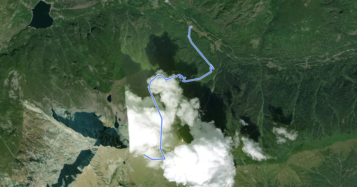 Маршрут C17 - Locasca - Molini - Trivera - Mottone - Passo Cianghin - Mottone на спутниковом снимке