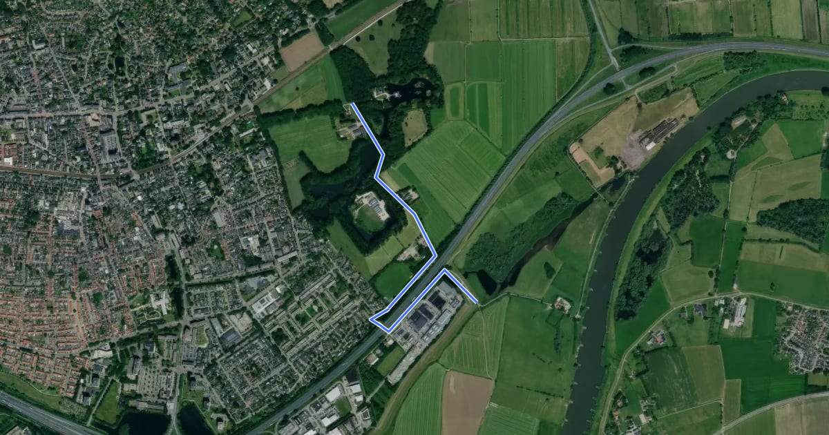 Маршрут C24-C94 на спутниковом снимке