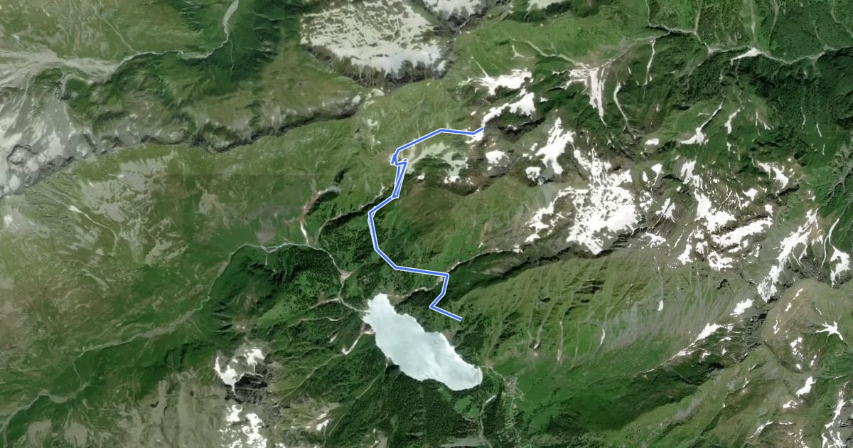 Маршрут C26a - bivio C26 - Alpe Teste - Alpe Preia - Passo della Preia на спутниковом снимке