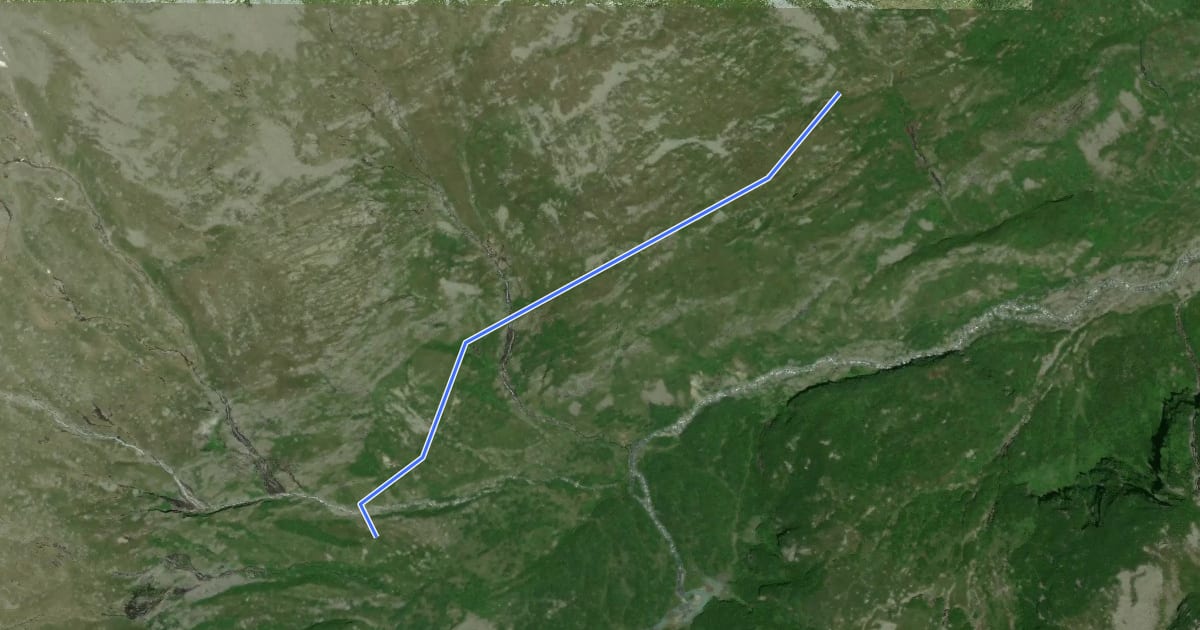 Маршрут C30a - Alpe Camasco, bivio C27/C30a - Alpe Andolla sup., bivio C30/C30a на спутниковом снимке
