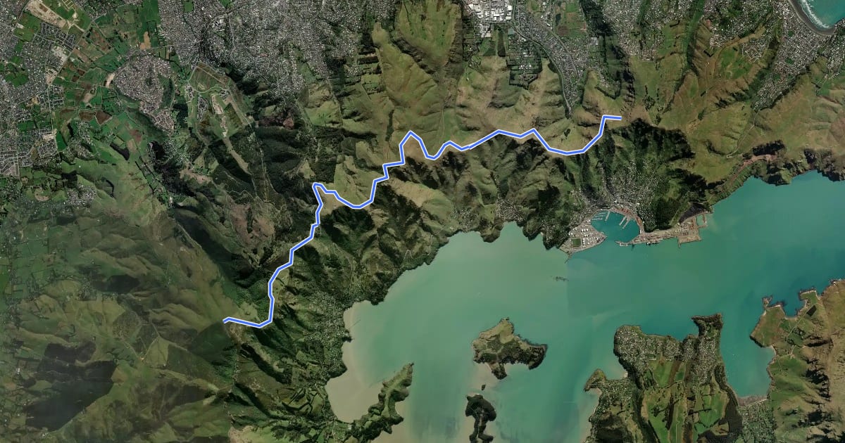 Маршрут C360 Trail - alternative - Summit Road на спутниковом снимке